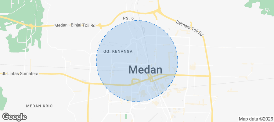 Medan Barat Airbnb map
